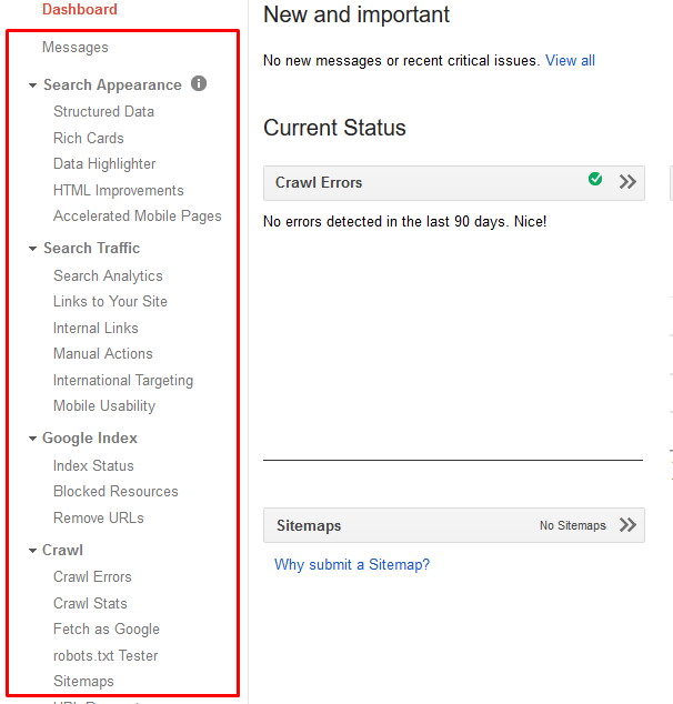 google search console property management
