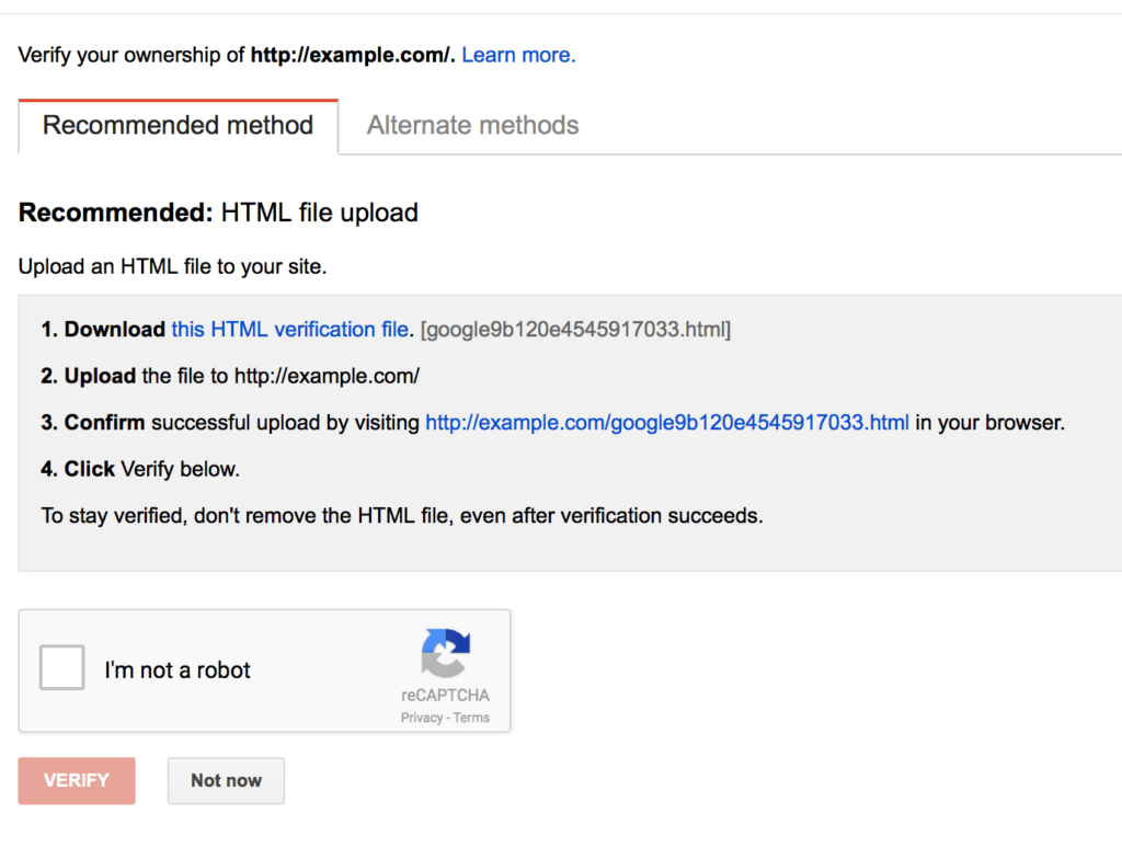 html verification