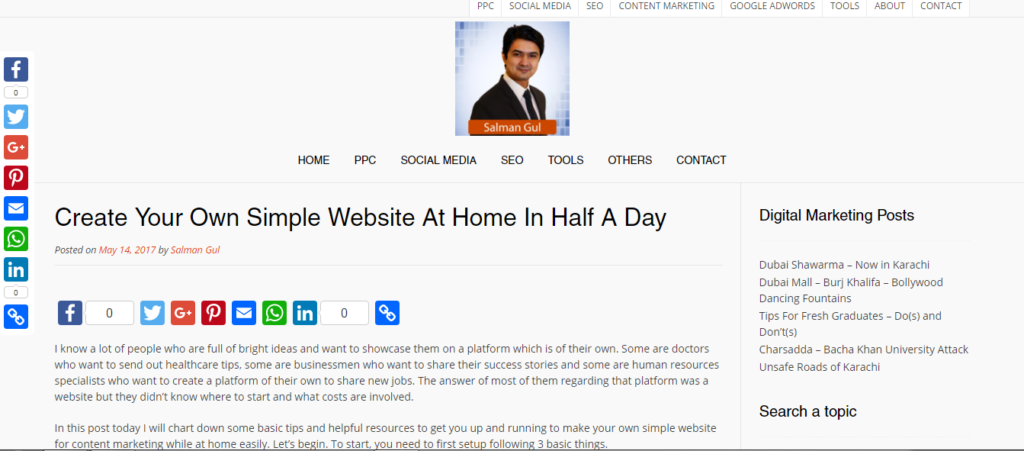 Create Your Own Simple Website At Home 