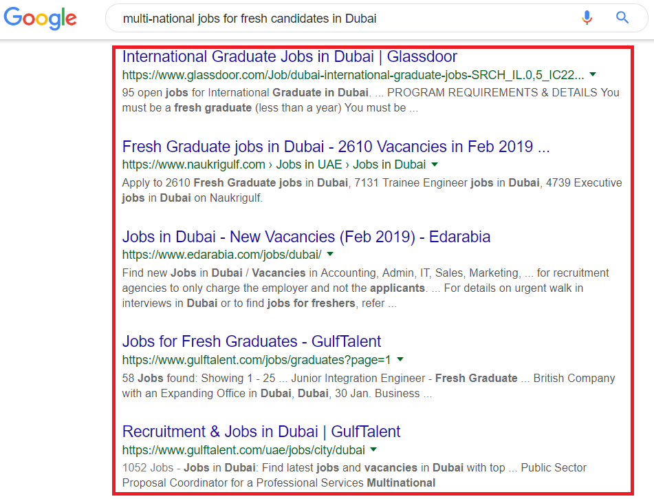 find a job in dubai