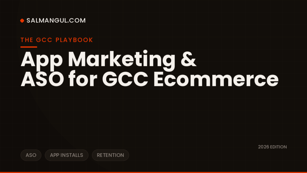 App marketing aso gcc ecommerce