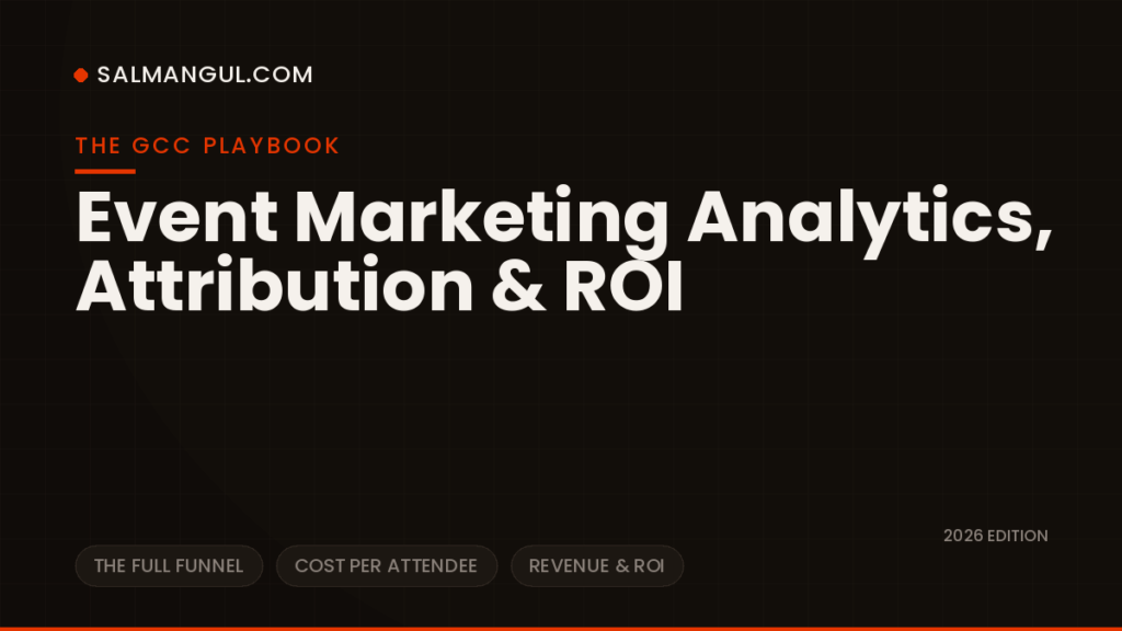 Event marketing analytics attribution roi gcc