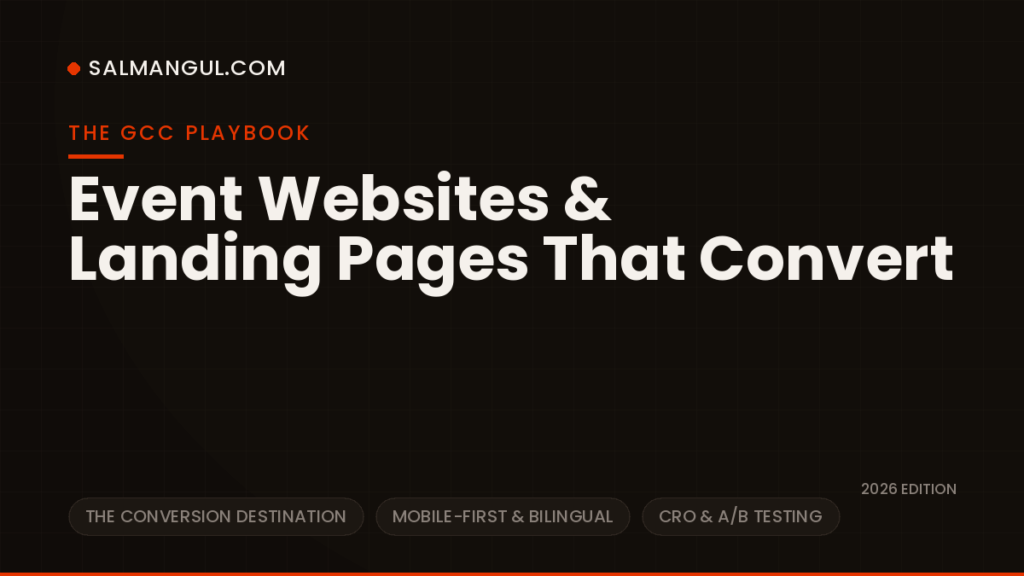Event websites landing pages cro gcc