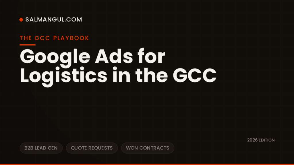 Google ads for logistics gcc