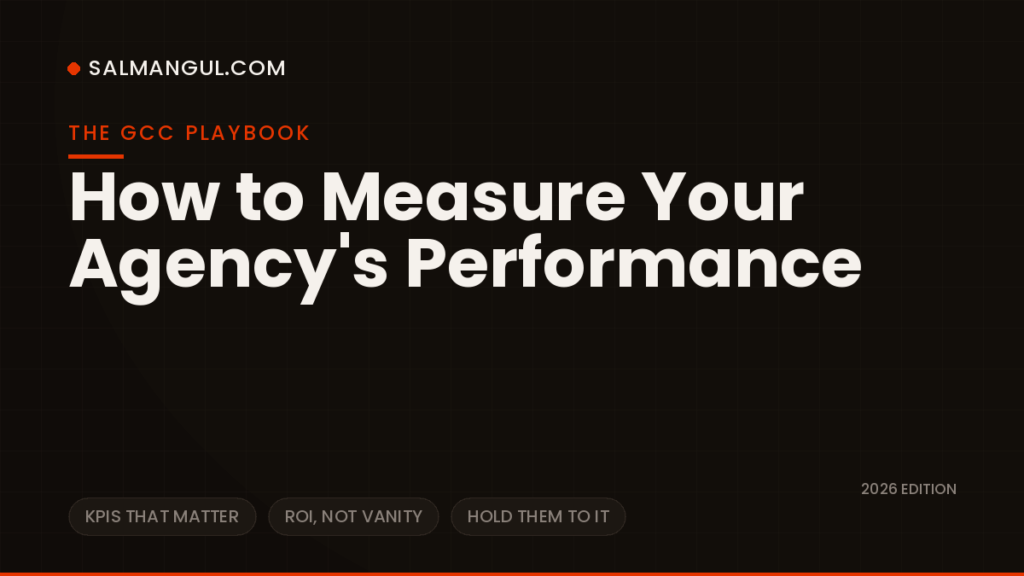 How to measure marketing agency performance