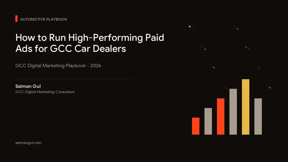 How to Run High-Performing Paid Ads for GCC Car Dealers (2026)