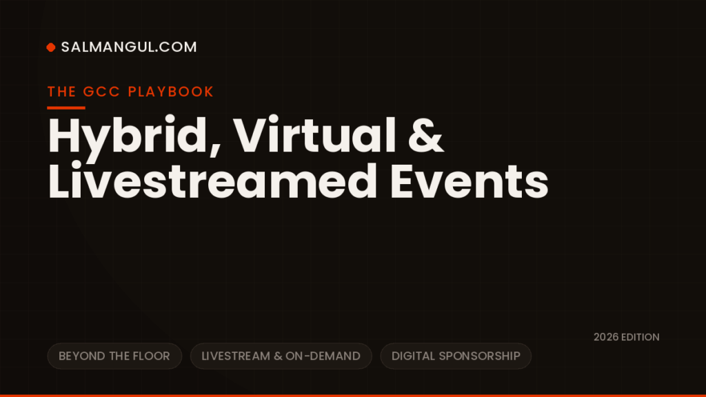 Hybrid virtual livestream events gcc