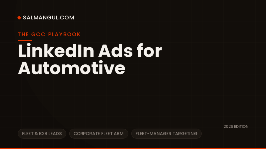 How to Run LinkedIn Ads for the Automotive Industry in the GCC