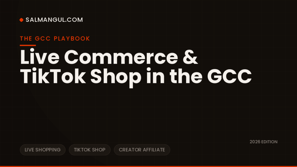 Live commerce tiktok shop gcc