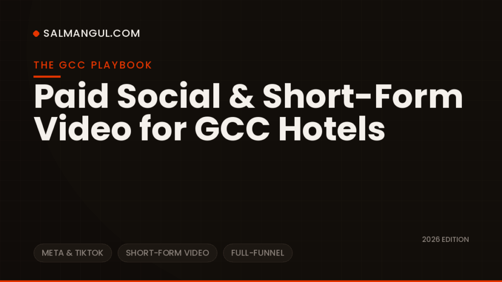 Paid social video advertising hotels gcc