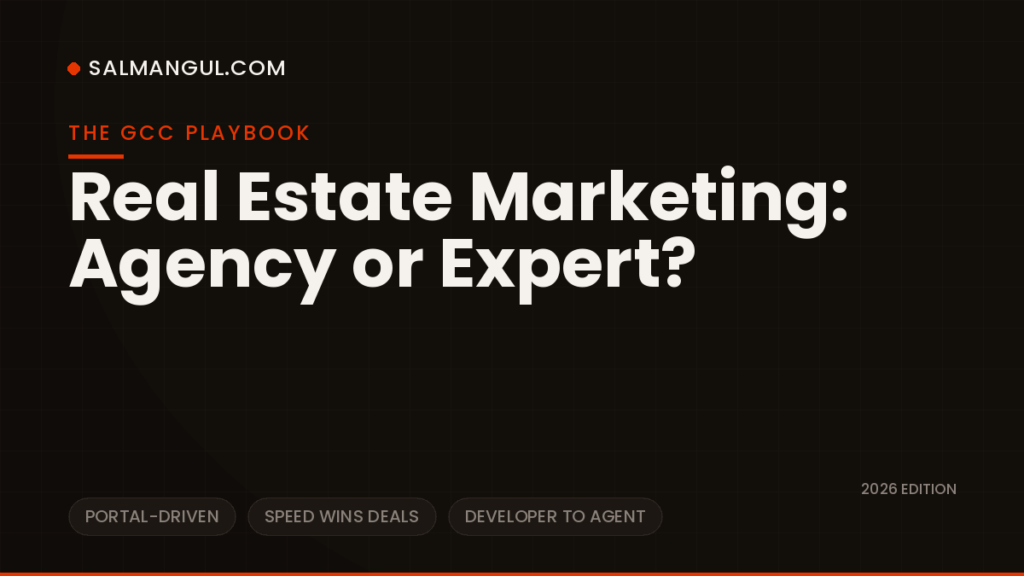 Real estate marketing agency vs expert gcc