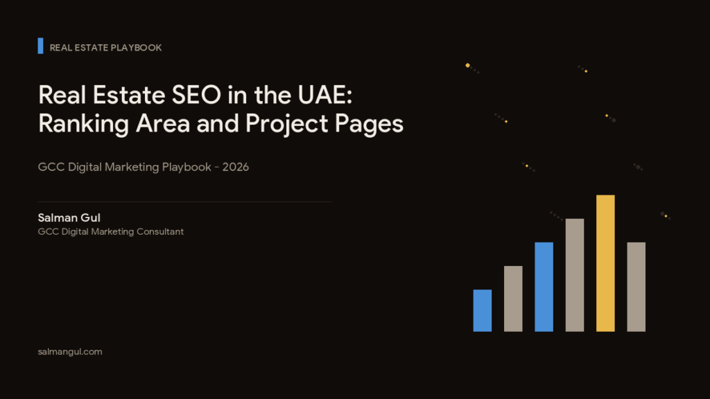 Real Estate SEO in the UAE: Ranking Area and Project Pages
