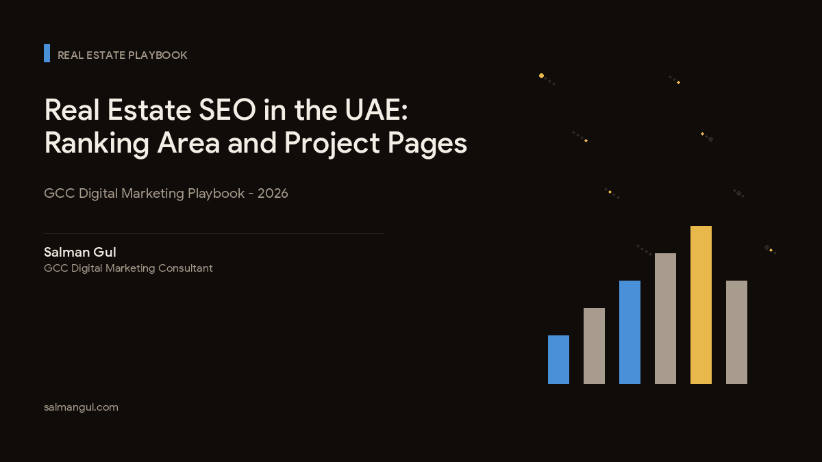 Real Estate SEO in the UAE: Ranking Area and Project Pages