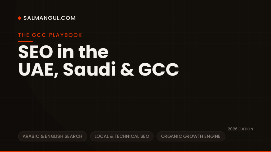 SEO in the UAE, Saudi Arabia & GCC