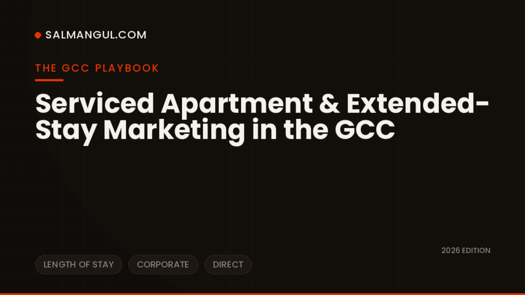 Serviced apartment extended stay marketing gcc