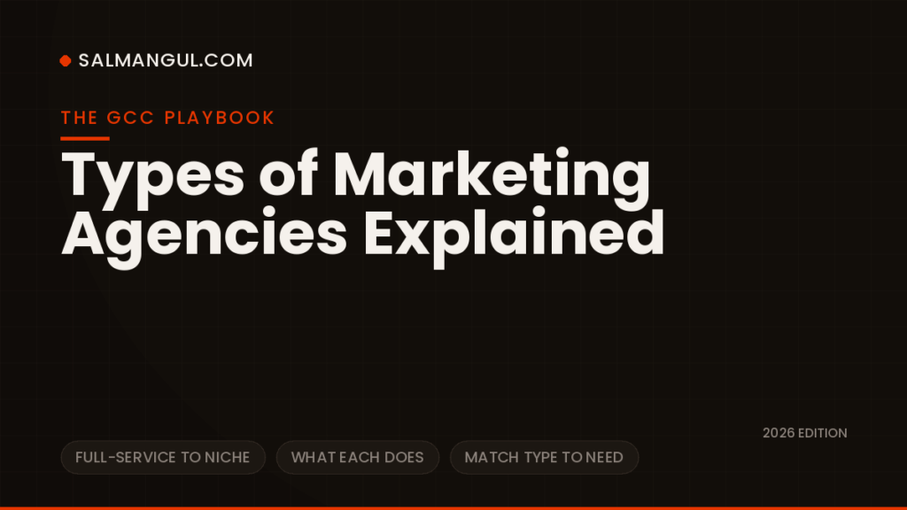 Types of marketing agencies explained