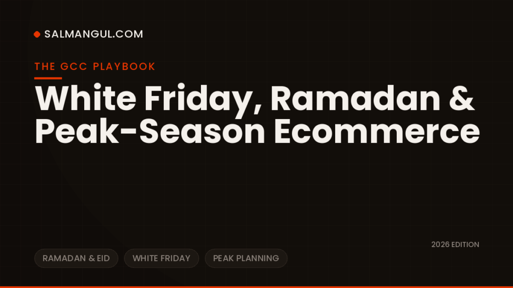 White friday ramadan peak season ecommerce gcc